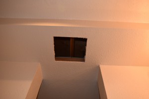 Hole Cut in Soffit