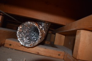 Flexible Duct in the Soffit